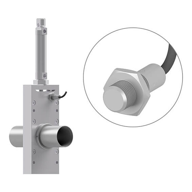 Position sensor for slide gate valve Position sensor for slide gate valve