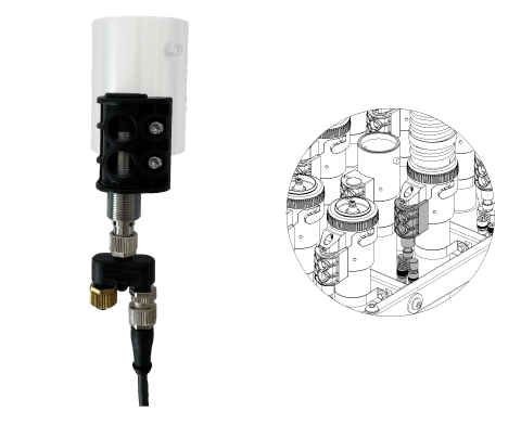 RFID-sensor met houder RFID-sensor met houder en kabel